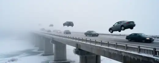 Временное Замедление Трафика на Крымском Мосту