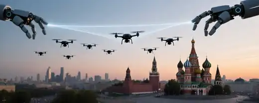 Десять БПЛА Остановлены Воздушными Защитниками Подходящих к Московскому Скиталицам