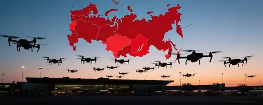 Беспилотная угроза: пять российских аэропортов закрываются для безопасности