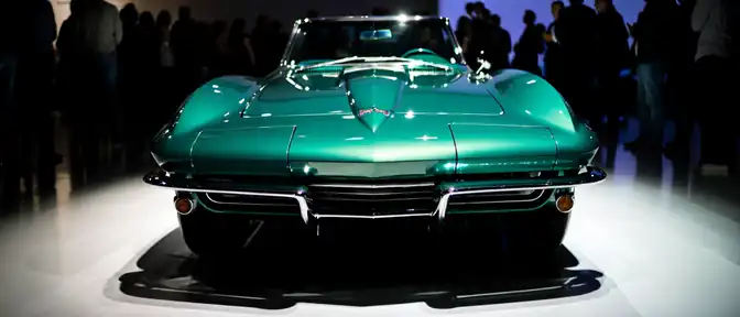 Зеленый Chevrolet Corvette 1967 года Джо Байдена стал экспонатом автомобильной выставки в Род-Айленде